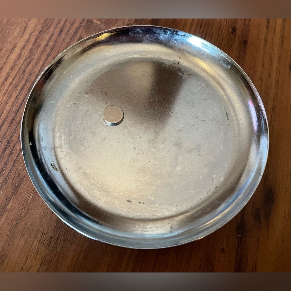 Kohl's Shiny Silver Magnetic Candle Holder